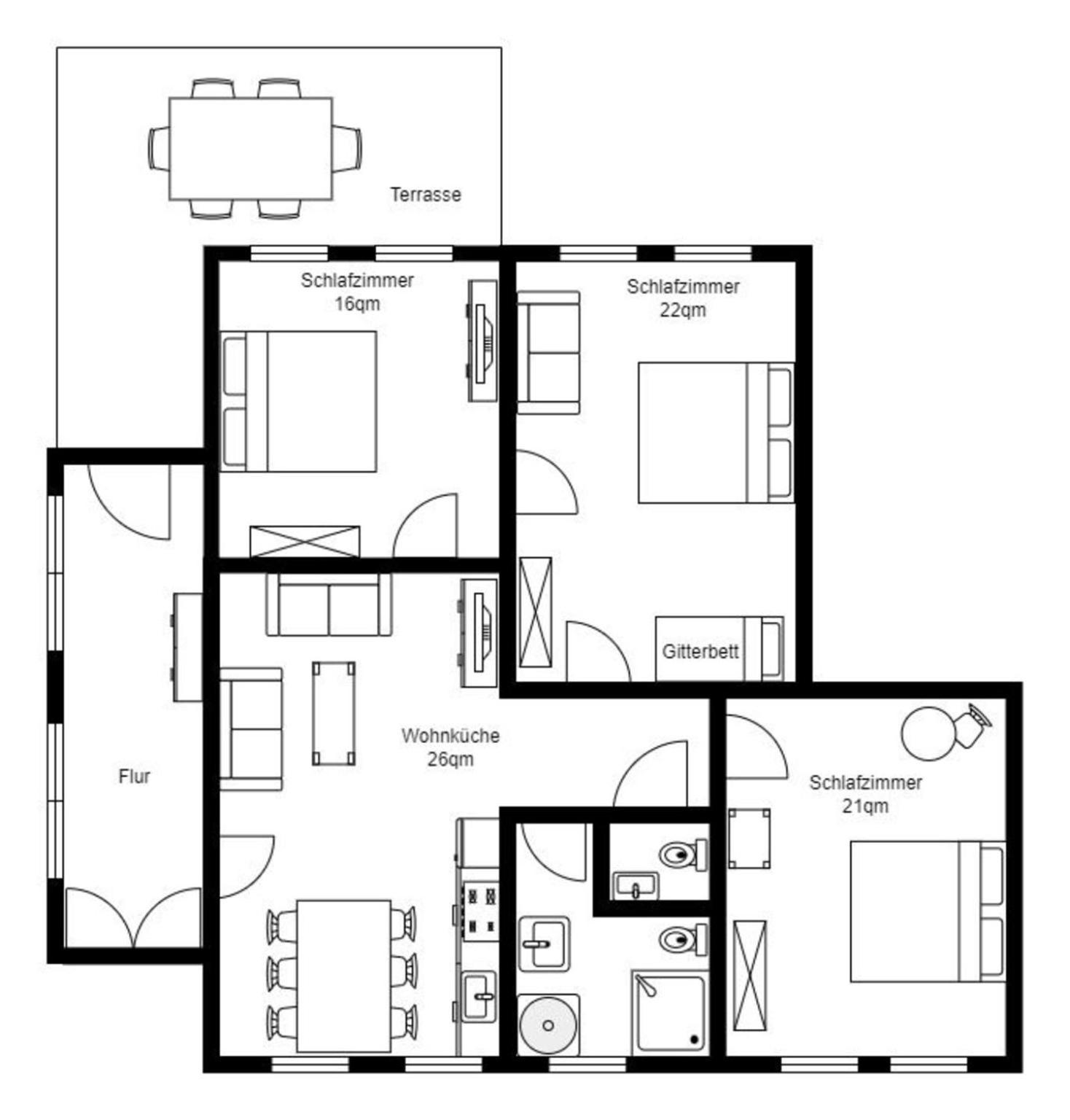 Ferienwohnung Biethahn - Gaarden Brodersby-Goltoft Exteriér fotografie